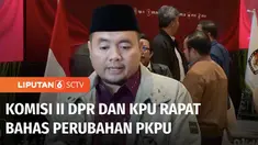 Komisi II DPR RI menggelar Rapat Konsinyering dengan Komisi Pemilihan Umum (KPU) membahas putusan MK soal pilkada serta rancangan perubahan Peraturan KPU.