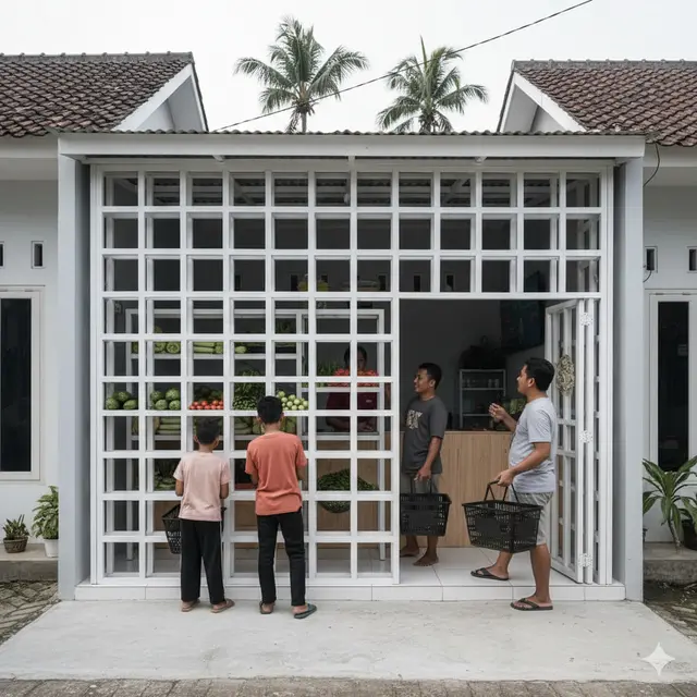 Desain Warung Sayur