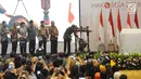 Presiden Joko Widodo (kanan) didampingi pimpinan KPK dan Menko Polhukam Wiranto membuka Konferensi Nasional Pemberantasan Korupsi sekaligus Peringatan Hari Anti Korupsi Sedunia (Hakordia) 2018 di Jakarta, Selasa (4/12). (Liputan6.com/Angga Yuniar)