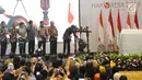 Presiden Joko Widodo (kanan) didampingi pimpinan KPK dan Menko Polhukam Wiranto membuka Konferensi Nasional Pemberantasan Korupsi sekaligus Peringatan Hari Anti Korupsi Sedunia (Hakordia) 2018 di Jakarta, Selasa (4/12). (Liputan6.com/Angga Yuniar)