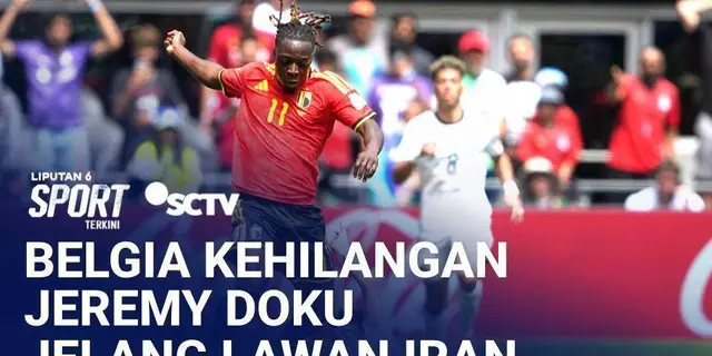 Kabar Buruk Bagi Belgia! Jeremy Doku Dipastikan Absen Lawan Iran | Liputan 6
