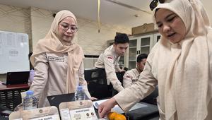 Uji coba konsumsi jemaah Haji Indonesia di Madinah. (dok. Media Center Haji 2026)