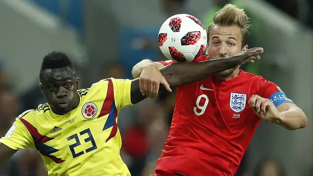 FOTO: Lewat Drama Adu Penalti, Inggris Bungkam Kolombia