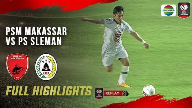 Berita video highlights PSS menang 2-1 atas PSM Makassar pada laga perebutan peringkat ketiga Piala Menpora 2021, Sabtu (24/4/2021) malam hari WIB.