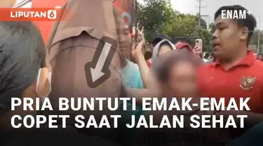 Aksi copet di keramaian terjadi di acara jalan sehat di Jambi(27/8/2023). Seorang pria berhasil memergoki aksi copet yang dilakukan seorang emak-emak. Pria tersebut membuntuti dan merekam aksi pelaku di tengah padatnya kerumunan warga.