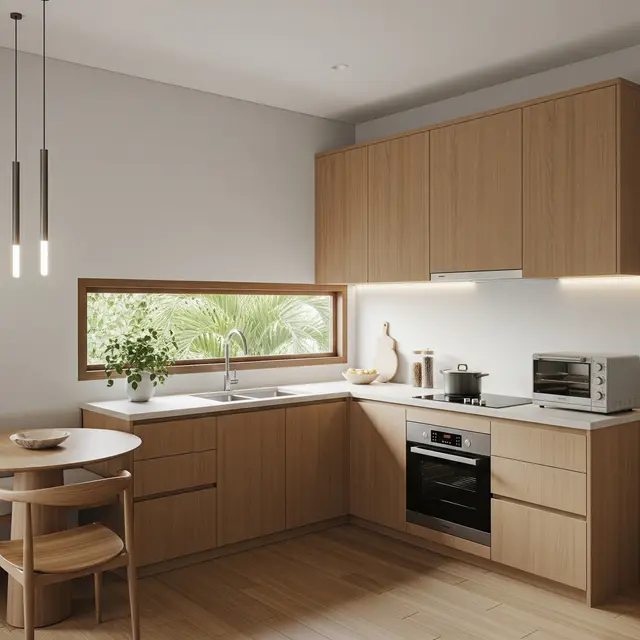 Model Dapur Minimalis Letter L yang Efisien dan Estetik