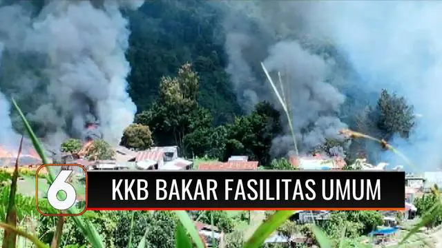 VIDEO: Kelompok Teroris Bersenjata Papua Bakar Puskesmas dan Fasilitas Perbankan di Kiwirok