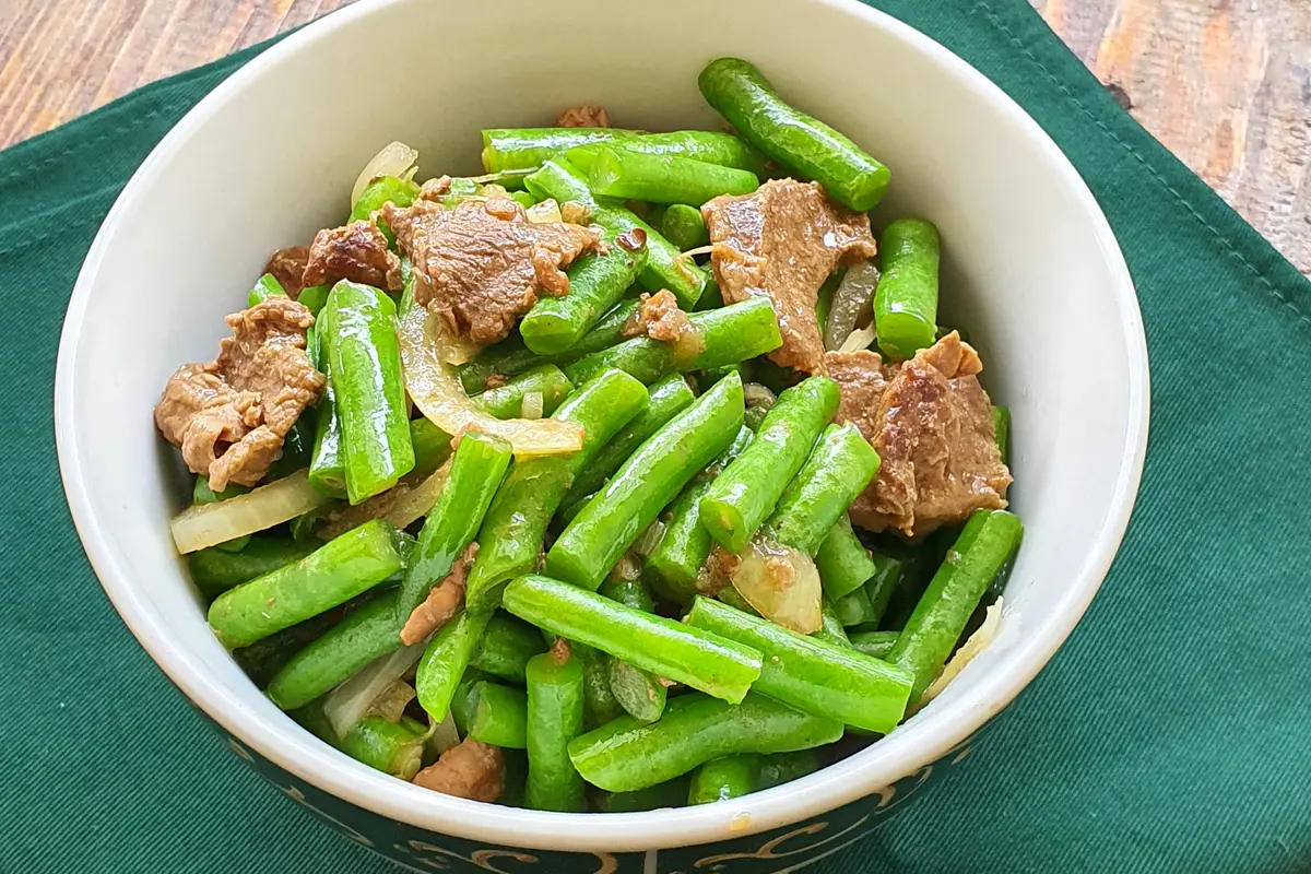 tumis buncis daging