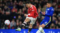 However, Manchester United only needed two minutes to equalize.  Starting from Nemanja Matic's bait, Cristiano Ronaldo successfully broke into Chelsea's goal through a volley.  (AFP/Lindsey Parnaby)