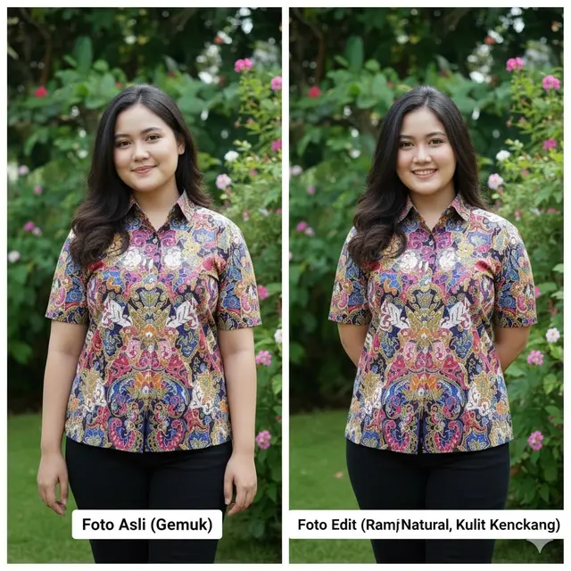 Prompt Gemini AI Edit Foto Jadi Kelihatan Kurus & Natural