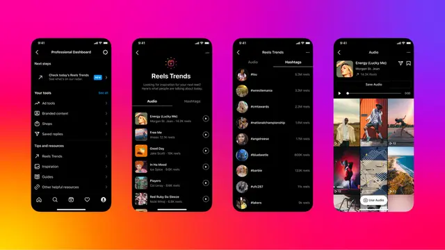 Fitur baru Instagram Reels Trending (Instagram)
