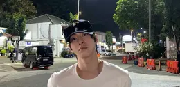 Potret Ahn Hyo Seop viral saat di rest area tol Cipularang. (instagram.com/imhyoseop)
