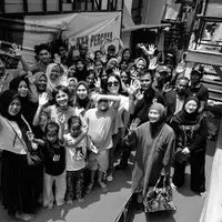 Andien meresmikan sekolah di Kampung Apung. (instagram.com/andien)
