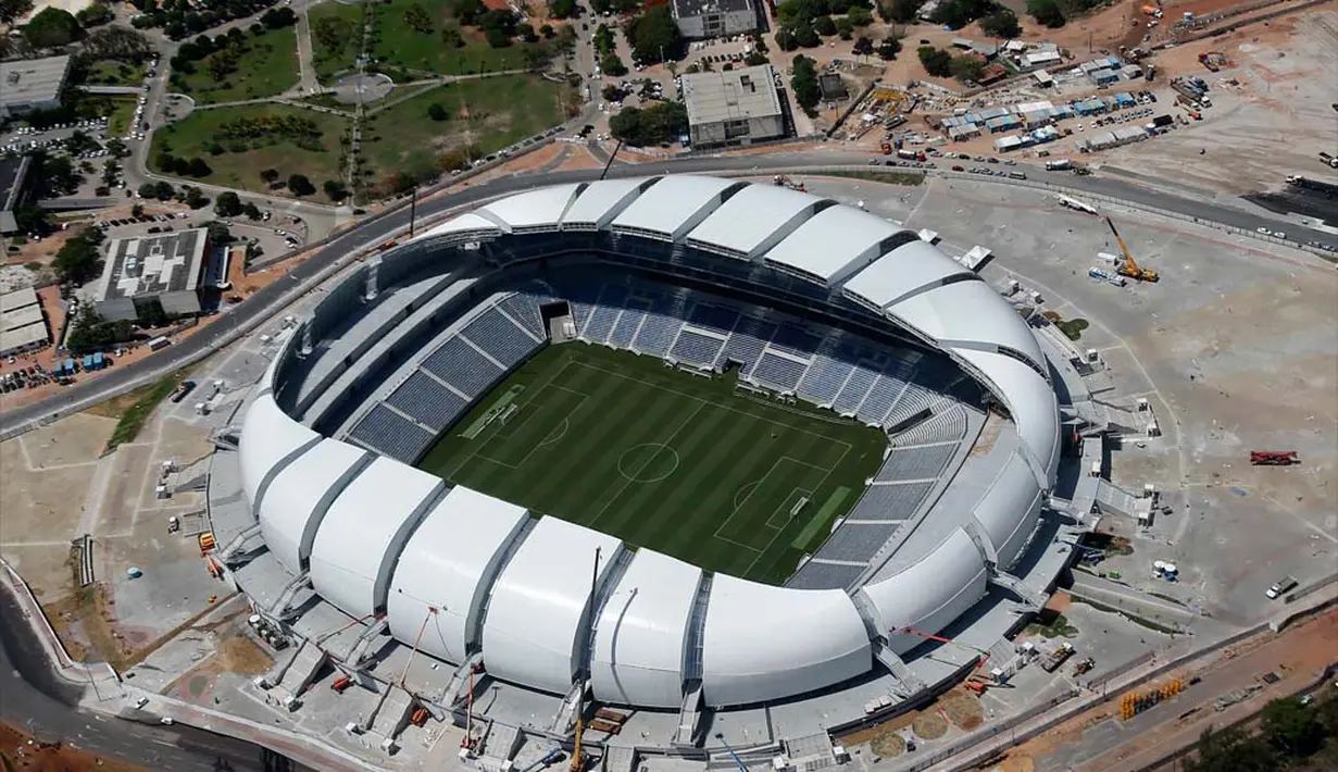 Stadion Arena das Dunas di Natal. Kapasitas 42.086 orang (REUTERS / Sergio Moraes)