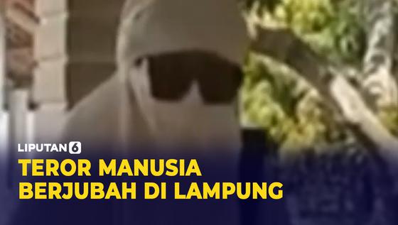 VIDEO: Viral, Teror Manusia Berpakaian Serba Putih di Lampung