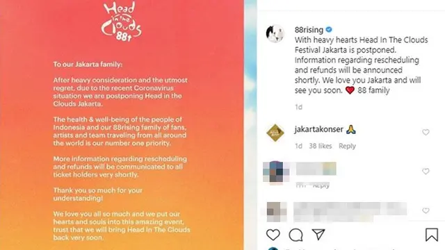 Akibat Virus Corona, 6 Konser Ini Batal Tampil di Indonesia