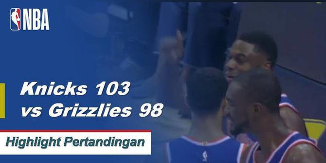 Cuplikan Pertandingan : Knicks 103 vs Grizzlies 98