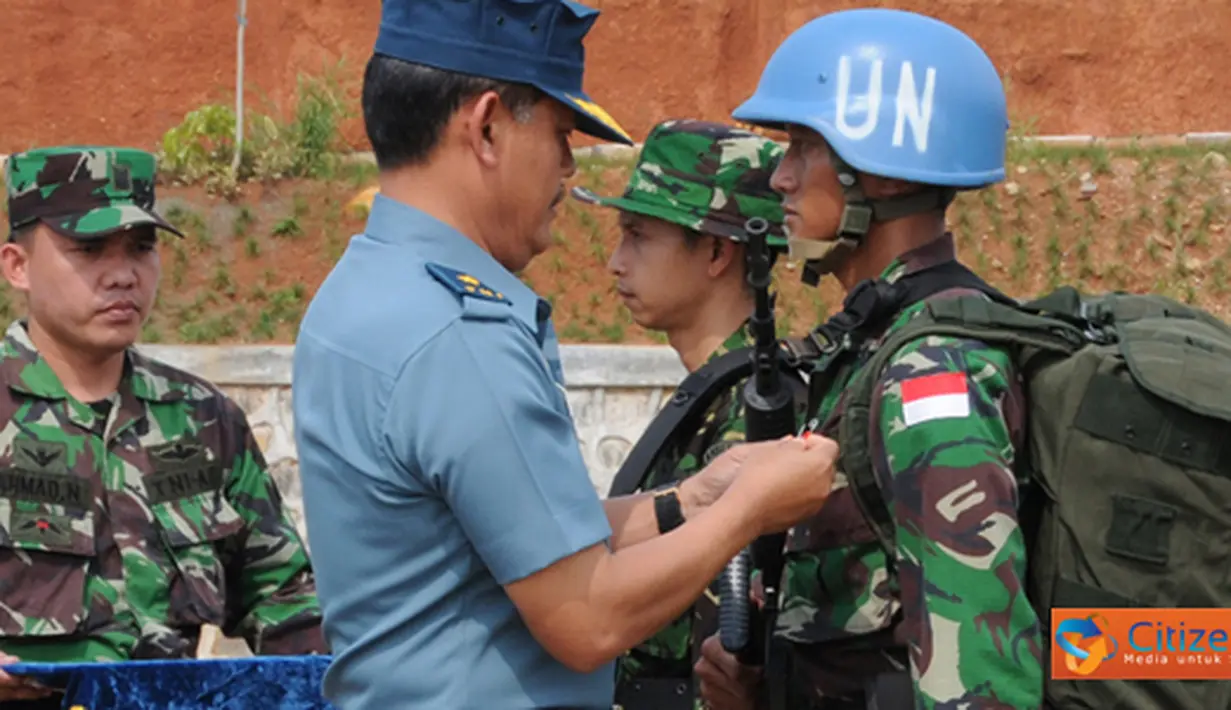 Citizen6, Sentul: Selanjutnya 200 prajurit TNI akan melaksanaan tugas sebagai pasukan penjaga perdamaian (Peacekeepers) di Lebanon selama satu tahun. (Pengirim: Badarudin Bakri)