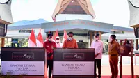 Presiden Joko Widodo (Jokowi) meresmikan Bandara Tana Toraja. Foto: Laily Rachev - Biro Pers Sekretariat Presiden