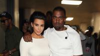 Kim Kardashian dan Kanye West. (AFP/Christopher Polk)