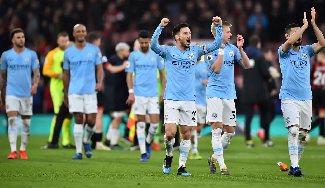 5. Manchester City memiliki rating bintang lima dengan overall rating 85. (AFP/Glyn Kirk)