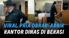 Aksi nekat tersebut ditengarai karena ia merasa kekurangan proyek dari Pemkab Bekasi.