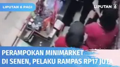 Aksi perampokan minimarket yang terekam CCTV ini viral. Tiba-tiba pria mengenakan helm masuk dan menodongkan senjata tajam, kedua pegawai perempuan yang berjaga diikat. Pelaku kabur usai menggasak uang operasional minimarket sebesar Rp 17 juta.