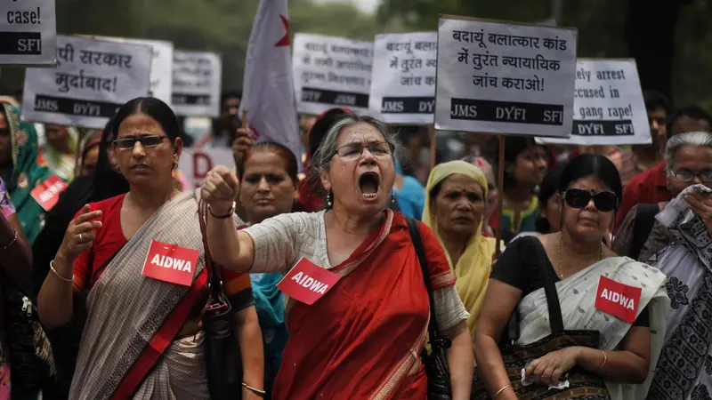 Protes meluas terhadap tingginya angka kasus pemerkosaan terhadap wanita dan anak-anak di India - AP