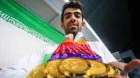 Shahin Izadyar, perenang Iran meraih enam medali emas pada Asian Para Games 2018. (Inapgoc)