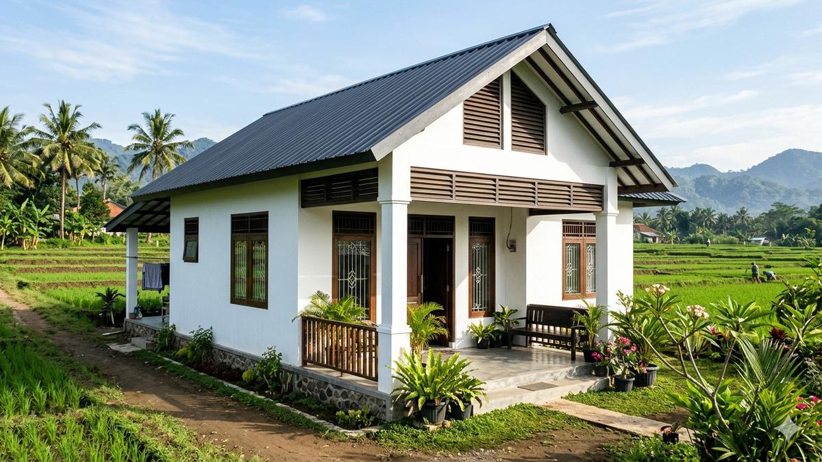 7 Desain Rumah Desa Atap Tinggi Agar Udara Terasa Lebih Dingin, Sejuk Alami di Iklim Tropis