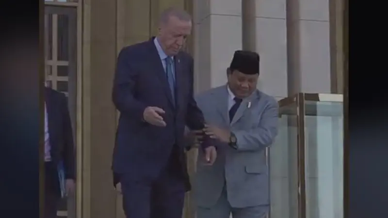 Gestur Presiden Turki Erdogan Waktu Prabowo Mau Pamitan Pulang Jadi Sorotan: Kayak Tak Mau Pisah