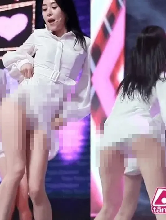 Girlband Year 7 Class 1 dihujat habis-habisan oleh publik. Lantaran pakaian mereka saat di atas panggung terlalu seksi, selain itu gerakan tariannya juga dinilai terlalu agresif. (Foto: koreaboo.com)