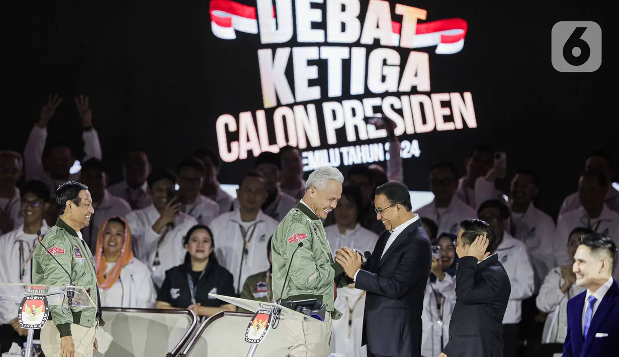 Lokasi berlangsungnya debat ketiga Pipres 2024 dijaga ketat ribuan personil gabungan. (Liputan6.com/Faizal Fanani)