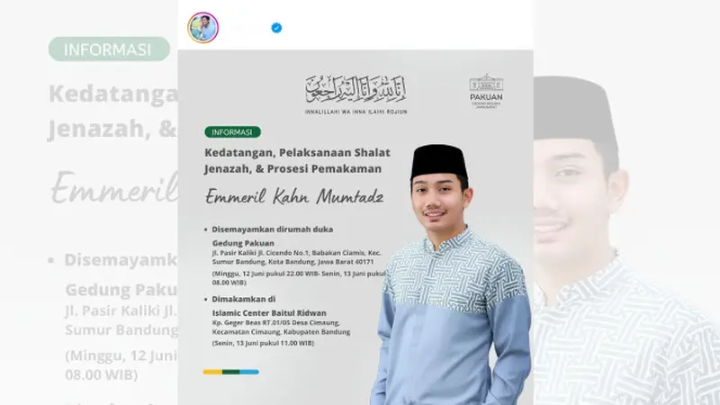 Jenazah Eril Anak Ridwan Kamil Dijadwalkan Tiba di Indonesia Melalui Bandara Soekarno Hatta, Tangerang, Banten pada Minggu Sore Ini, 12 Juni 2022 dan Akan Langsung Dibawa ke Bandung Melalui Jalan Darat.