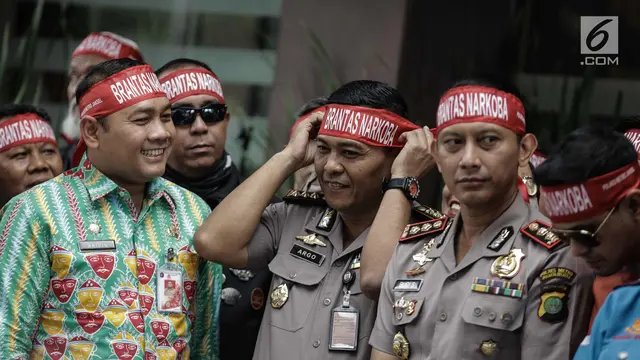 Sejumlah Artis dan Produser Deklarasikan Antinarkoba di Polres Jakarta Selatan