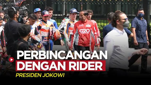 VIDEO: Jelang MotoGP Mandalika, Ini Isi Perbincangan Presiden Jokowi dengan Marc Marquez Cs