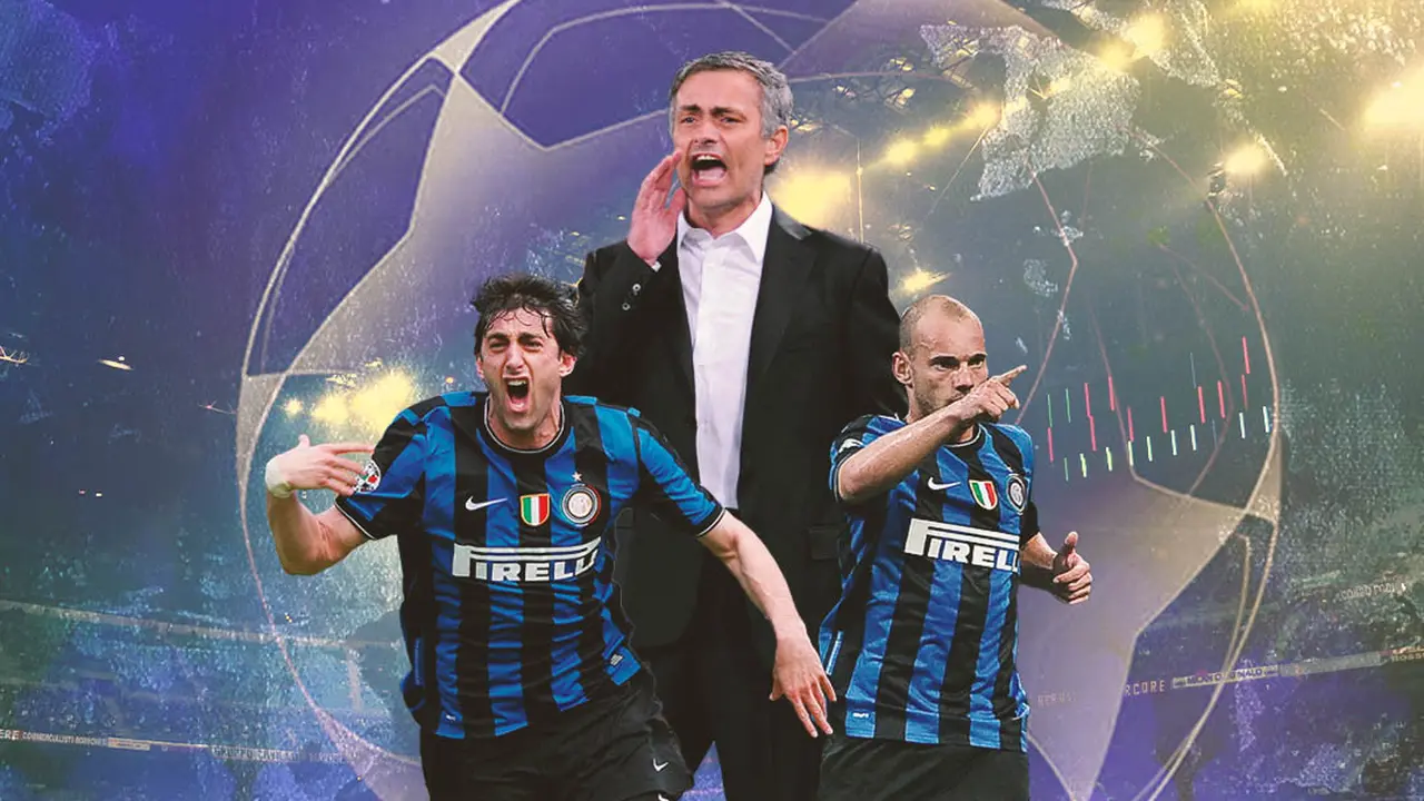 Inter Milan - Jose Mourinho, Diego Milito, Wesley Sneijder