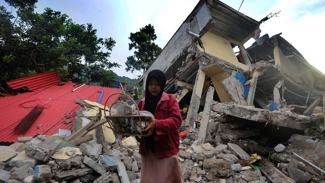 kerusakan parah gempa Cianjur