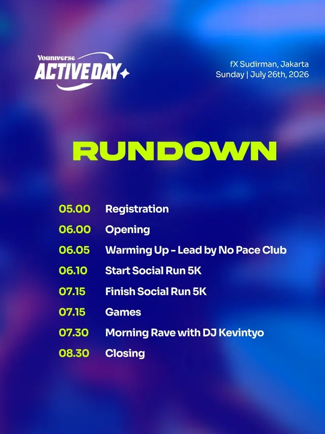 Event Perdana Youniverse Active Day Sukses Ramaikan Car Free Day Sudirman