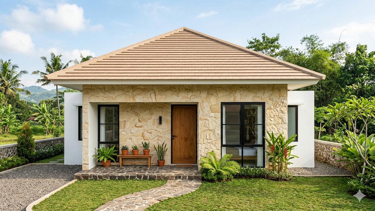 6 Ide Desain Rumah Limasan Modern yang Bikin Hunian Terasa Adem dan Tetap Kekinian
