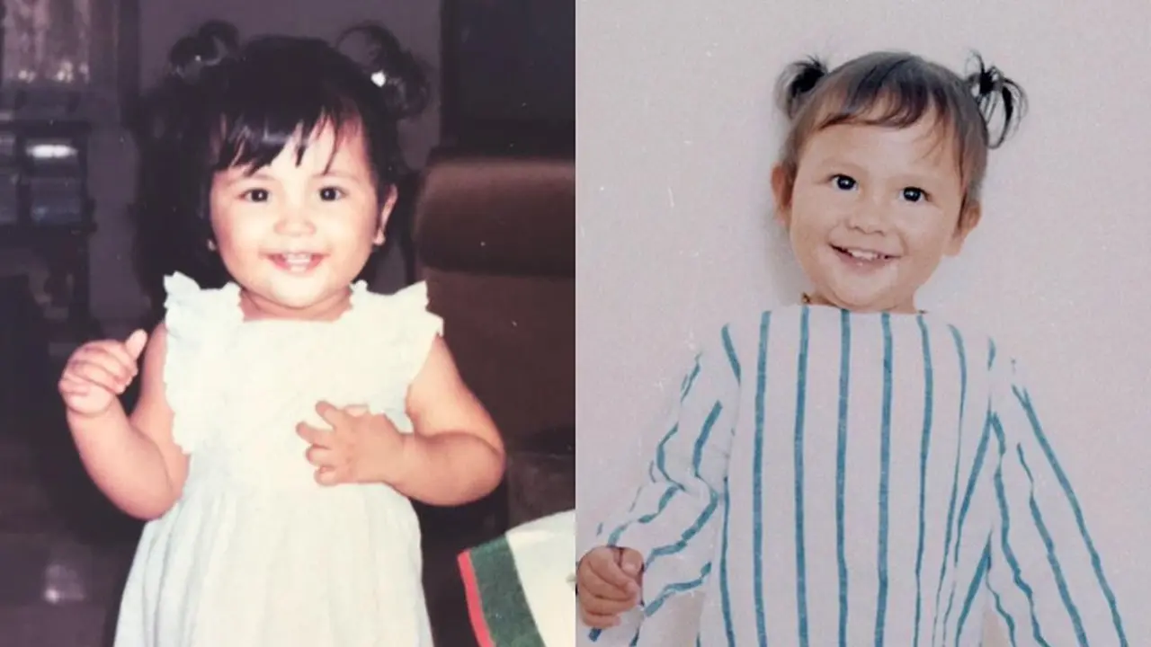 6 Potret Beda Gaya Sea Dedari dan Foto Masa Kecil Sharena, Mirip Banget