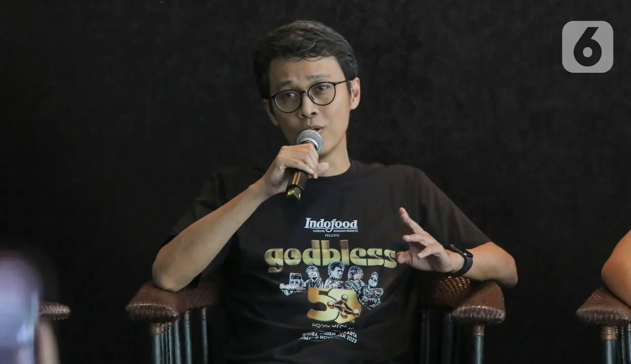 Rencananya, God Bless bakal melibatkan lebih dari 50 pemain orkestra dibawah arahan komposer Tohpati. (Liputan6.com/Angga Yuniar)