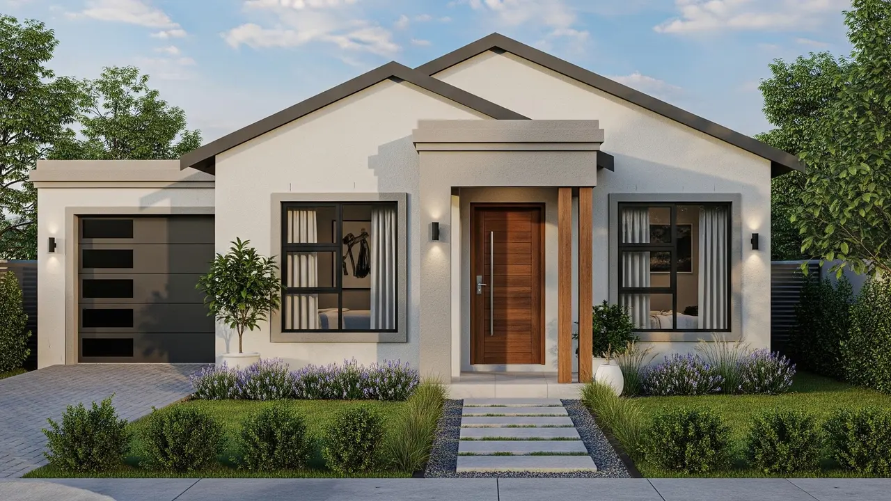 Model Rumah 1 Lantai Tipe 45 Tapi Tetap Nyaman untuk 5 Orang/Gemini AI
