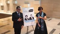 Menteri Ekonomi Kreatif Republik Indonesia (Menteri Ekraf RI) Teuku Riefky Harsya bersama Menteri Kebudayaan Prancis Rachida Dati. (Liputan6.com/Henry)
