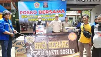 Klub Moge Harle Davidson Berikan Bantuan Bagi Korban Banjir Di Kabupaten Lebak, Banten. (Kamis, 10/12/2020). (Dokumentasi HDCI).