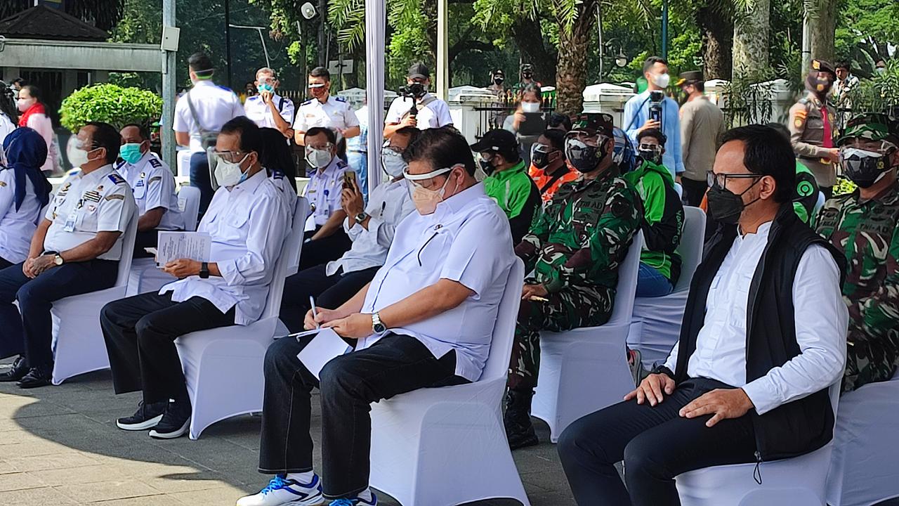 Wali Kota Bogor Bima Arya bersama Menteri Perhubungan (Menhub) Budi Karya Sumadi