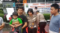 Swafoto, Cara Polisi Sosialisasikan Berkendara Aman di CFD HI