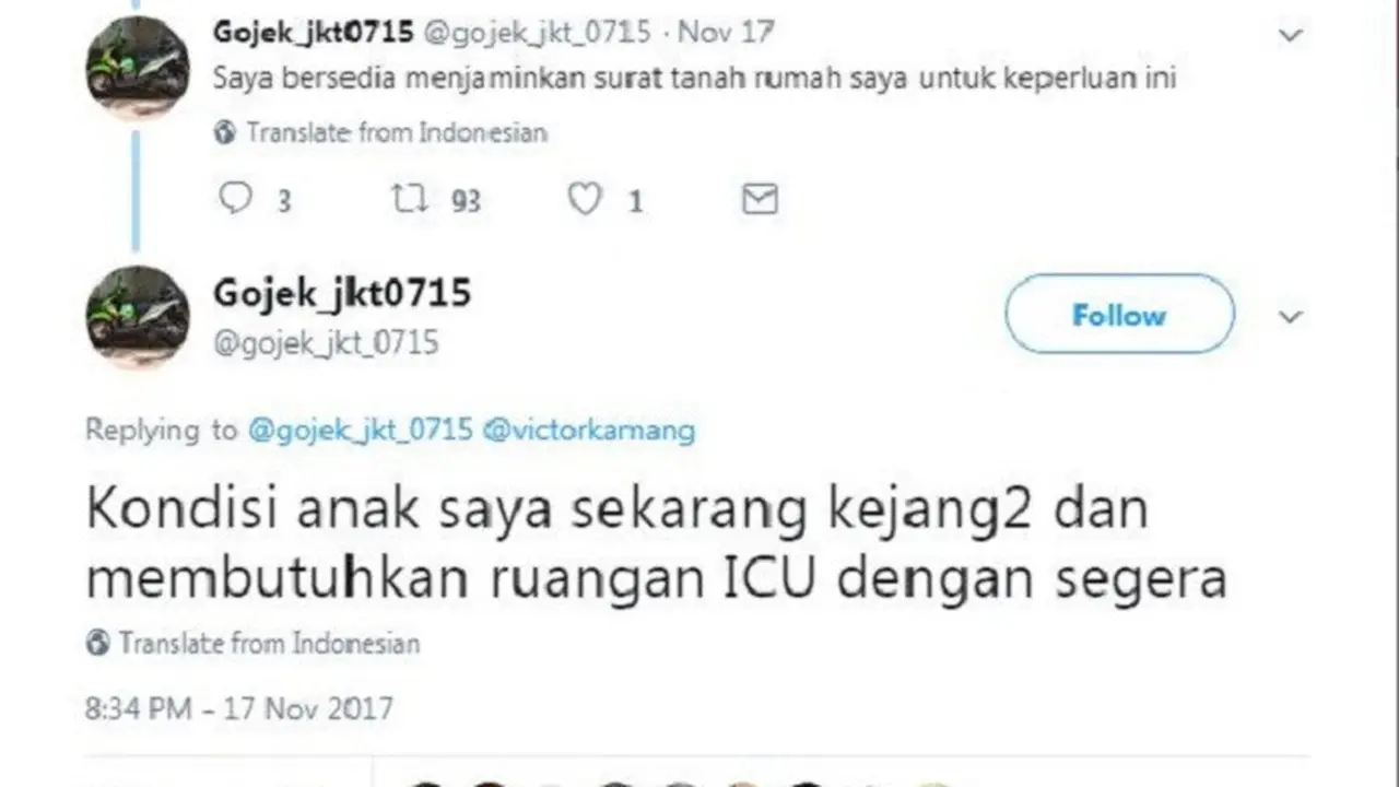 Keajaiban dari sebuah keikhlasan dari Abang Ojek Online