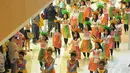 Berbagai komunitas turut berpartisipasi dalam Indonesia Menari 2014, dengan jumlah mencapai 1.200 orang, Jakarta, Minggu (23/11/2014). (Liputan6.com/Herman Zakharia)