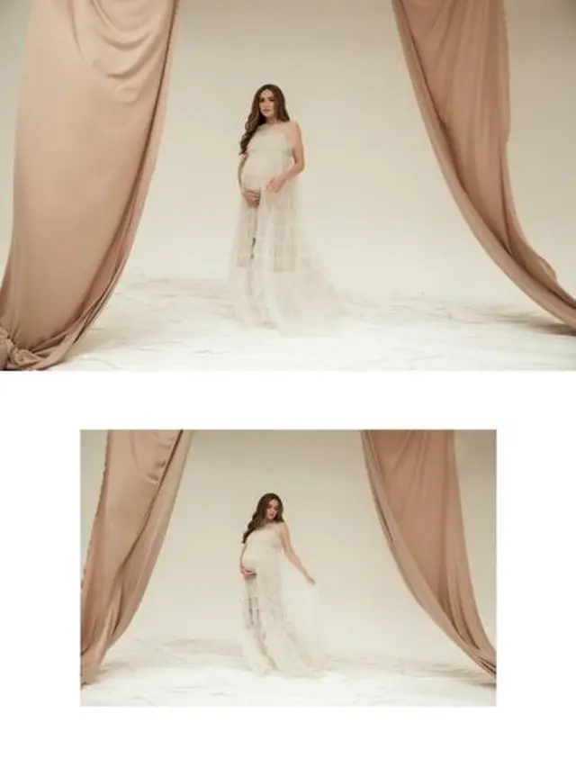 7 Potret Yasmine Wildblood Hamil Anak Ketiga, Tampil Elegan Kenakan Dress Putih Beraksen Ruffle